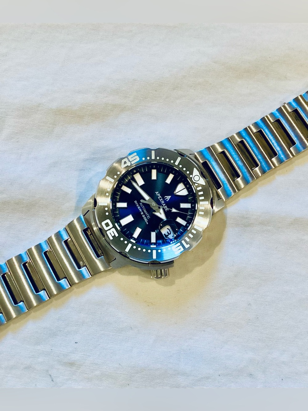 APEXRARE MONSTER 200m AUTOMATIC ¡LUMED BEZEL! SAPPHIRE | 41mm Diver Watch - Picture 6 of 16